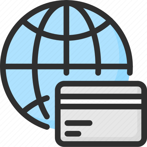 Card, credit, dollar, globe, money, pay, payment icon - Download on Iconfinder