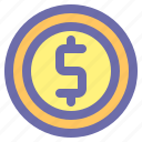 coin, currency, finance, gold, money