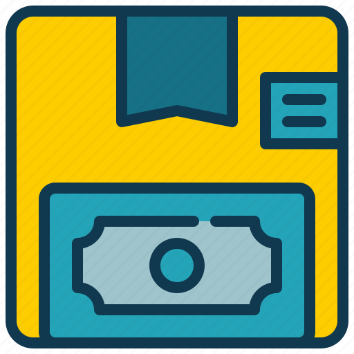 Delivery, box, sending, money, work icon - Download on Iconfinder
