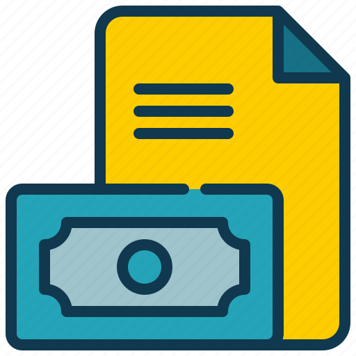 Document, report, money, paper, data icon - Download on Iconfinder