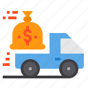 banking, currency, money, payment, truck