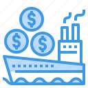 banking, currency, money, payment, ship