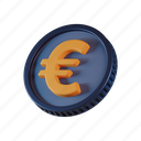euro, coin, currency, money, cash
