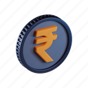 rupee, coin, india, currency, money