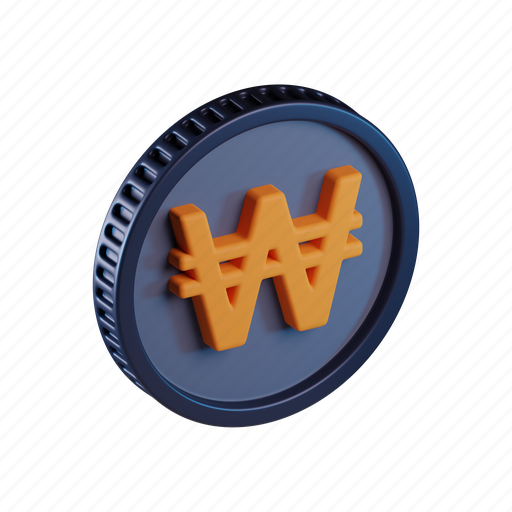 Won, coin, korea, currency, money icon - Download on Iconfinder