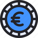euro, coin, money, currency, cash
