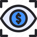 eye, money, dollar, vision, marketing