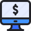 monitor, money, payment, monitoring, business 