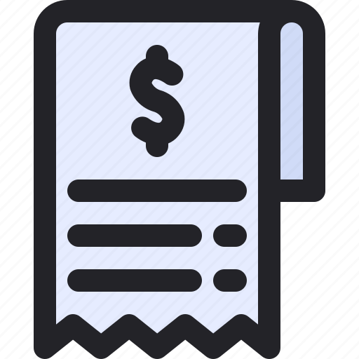Receipt, bill, ticket, invoice, payment icon - Download on Iconfinder