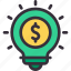lamp, money, idea, creative, marketing 