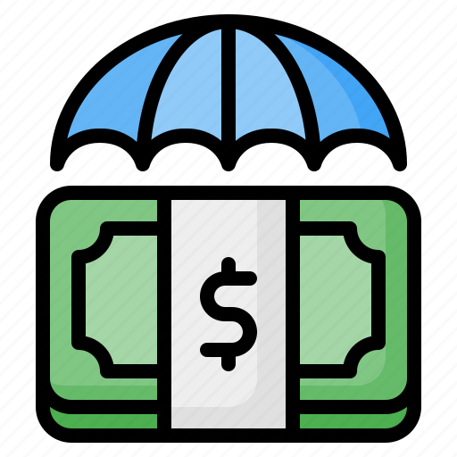 Insurance, protection, security, umbrella, money, dollar, finance icon - Download on Iconfinder