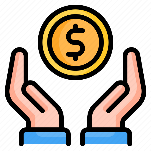 Investment, invest, savings, save money, money, dollar, hands icon - Download on Iconfinder