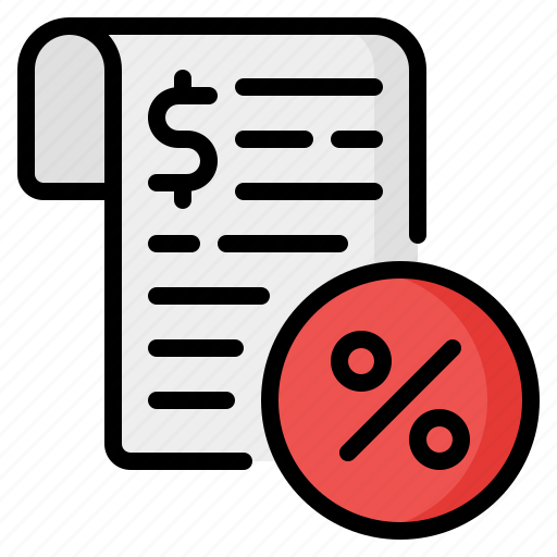Tax, taxes, percent, percentage, invoice, bill, ticket icon - Download on Iconfinder