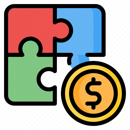 Solution, problem solve, problem solving, money, financial, puzzle, jigsaw icon - Download on Iconfinder