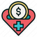 cross, heart, medical, money, treatment 