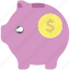 piggy bank, money, savings, dollar 