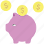 business, money, coin, piggy bank 