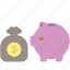 piggy bank, money, coin, savings 