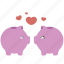 piggy bank, savings, money, love, heart 
