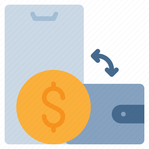 Money, transfer, exchange, mobile, bag icon - Download on Iconfinder