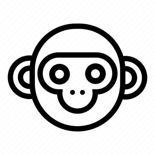 Baboon, chimp, chimpanzee, monkey, monkey face, orangutan, primate icon - Download on Iconfinder