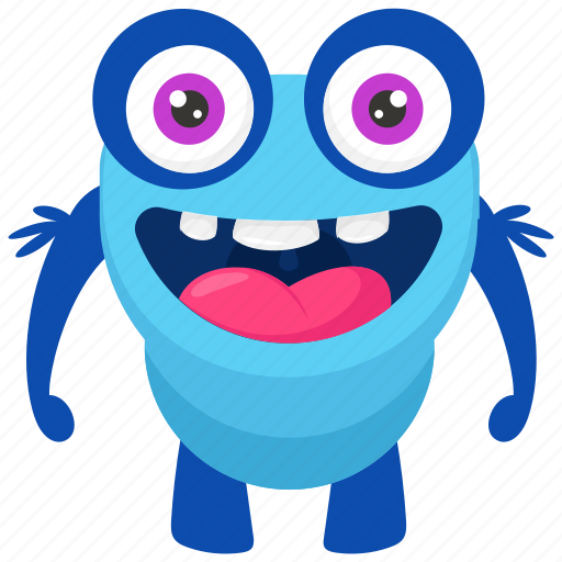 Frog monster, funny monster, happy frog monster, monster cartoon, zombie monster icon - Download on Iconfinder