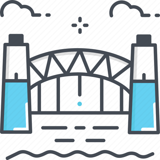 Sydney harbour bridge, australian, landmark, engineering, australia icon - Download on Iconfinder