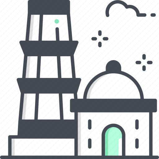 Qutub minar, landmark, new delhi, india, tower icon - Download on Iconfinder