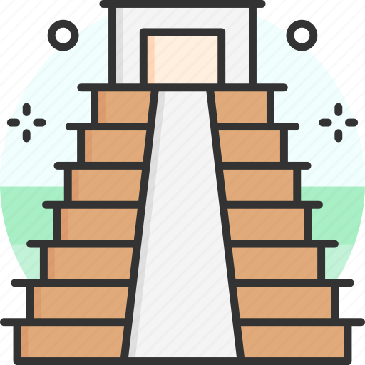 Chichen itza pyramid, monument, mexico, architecture, landmark icon - Download on Iconfinder