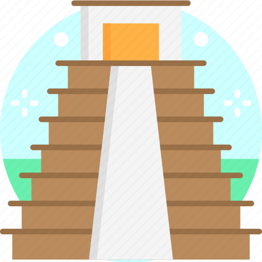 Chichen itza pyramid, monument, mexico, architecture, landmark icon - Download on Iconfinder