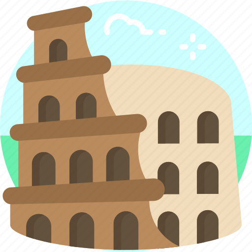 Colosseum, landmark, monument, building icon - Download on Iconfinder