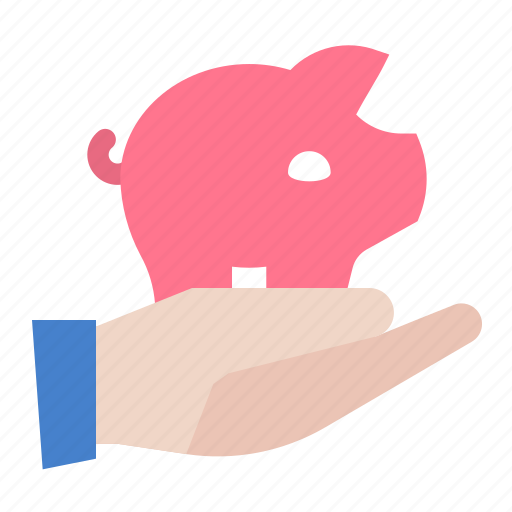 Bank, hand, piggy icon - Download on Iconfinder