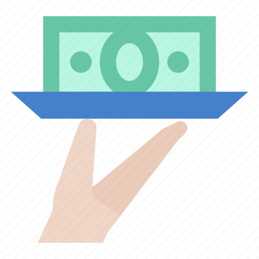 Hand, dish, money icon - Download on Iconfinder