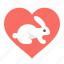 heart, love, rabbit 