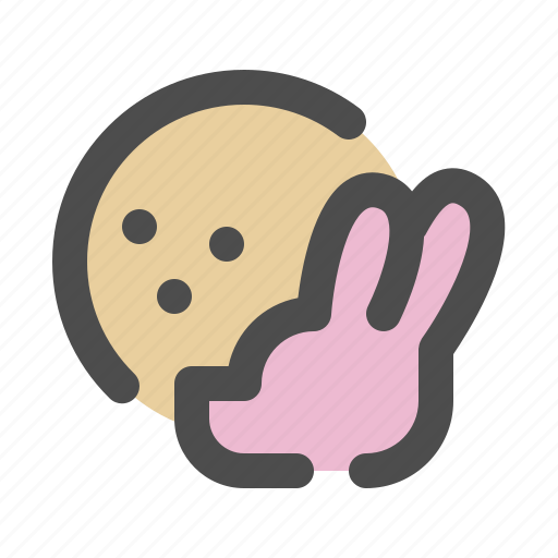 Rabbit moon, moon, rabit, legend icon - Download on Iconfinder