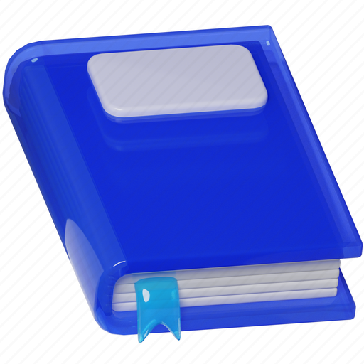 Book, agenda, write, bookmark, reading, stationery, tools 3D illustration - Download on Iconfinder