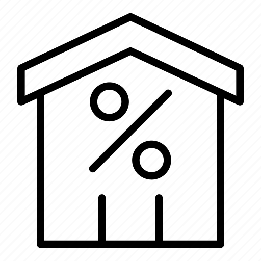 House, interest, mortgage, percent, percentage, purchase, rate icon - Download on Iconfinder
