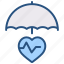 shield, insurance, protection, life, safe, heart, healthcare, health, umbrella 