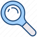 search, find, magnifying glass, zoom, in, out