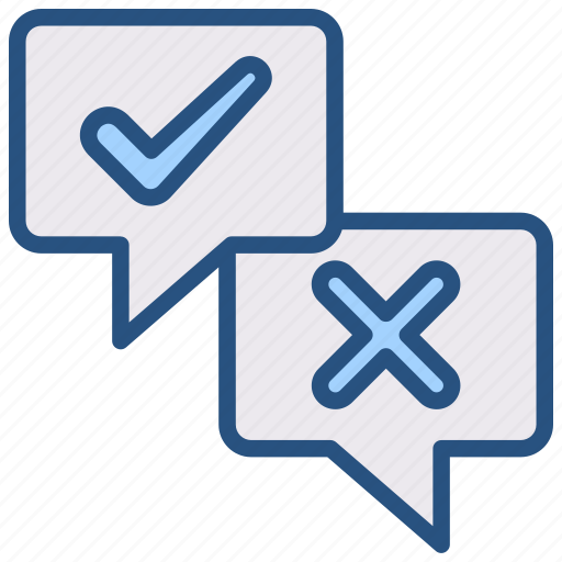 Opinion, questionnaire, survey, comments, right, wrong icon - Download on Iconfinder