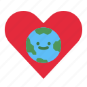 earth, love, globe, planet, heart