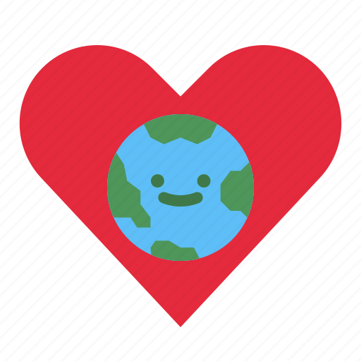 Earth, love, globe, planet, heart icon - Download on Iconfinder