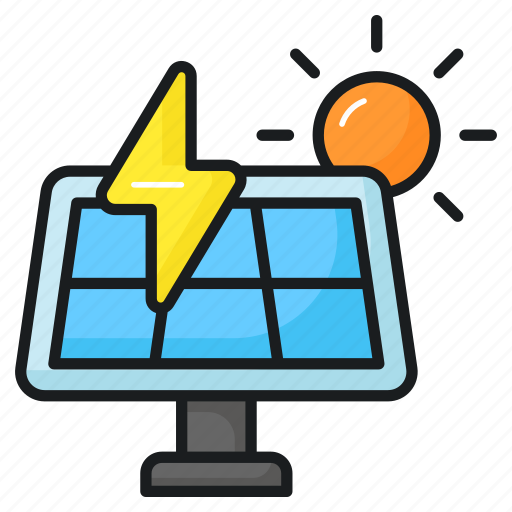 Solar, energy, sunlight, sunshine, power, electric, electricity icon - Download on Iconfinder