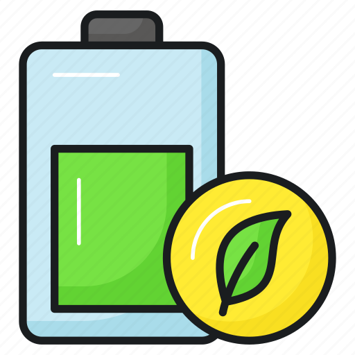 Eco, battery, ecology, energy, power, ecological, leaf icon - Download on Iconfinder