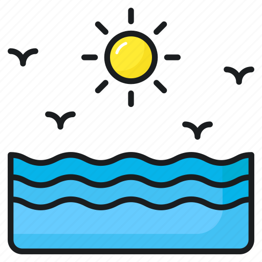Sea, view, sunshine, sunset, sunrise, nature icon - Download on Iconfinder