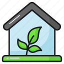 eco, house, home, greenhouse, ecology, leaves, accommodation