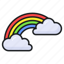 rainbow, weather, climate, spectrum, forecast, cloudy, colores