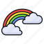 rainbow, weather, climate, spectrum, forecast, cloudy, colores 
