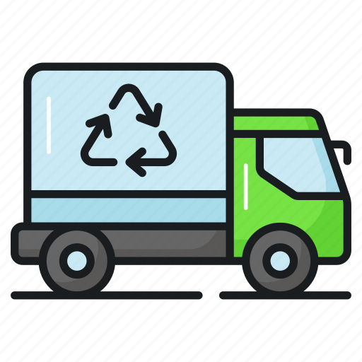 Recycle, truck, trash, recycling, transportation, vehicle, transport icon - Download on Iconfinder