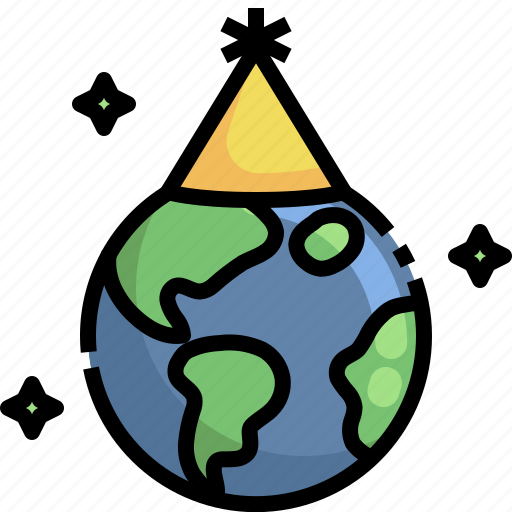 Earth, day, party, hat, ecology, environment, world icon - Download on Iconfinder